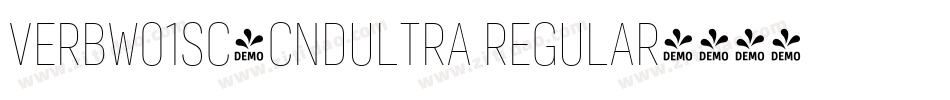 VerbW01SC-CndUltra Regular字体转换